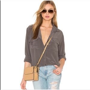 Equipment Silk Signature Button Up Blouse